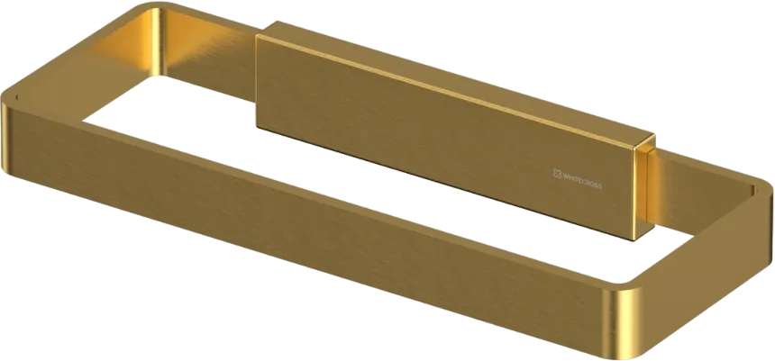 Полотенцедержатель WHITECROSS Cubo CU2458GLB брашированное золото Sancos — официальный сайт