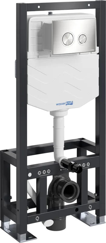 Система инсталляции для унитазов Wasserkraft Dill 61TLT.010.ME.BN01, с кнопкой смыва никель Sancos — официальный сайт