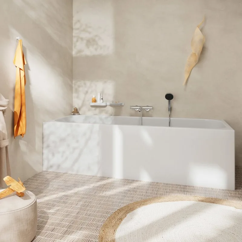 Смеситель для ванны с душем Hansgrohe Tecturis S 73422000, хром Sancos — официальный сайт