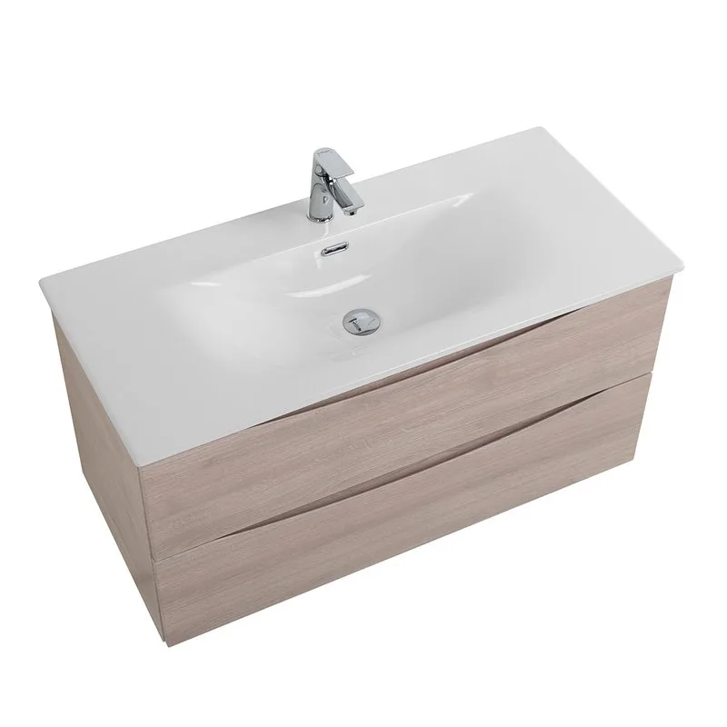 Тумба под раковину без столешницы BelBagno Marino-cer-n 100 подвесная, rovere grigio Sancos — официальный сайт