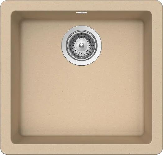 Мойка кухонная Schock Quadro 700516U 50 Cristalite лунный камень Sancos — официальный сайт