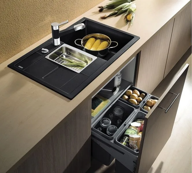 Мойка кухонная Blanco Metra 6 S Compact антрацит Sancos — официальный сайт