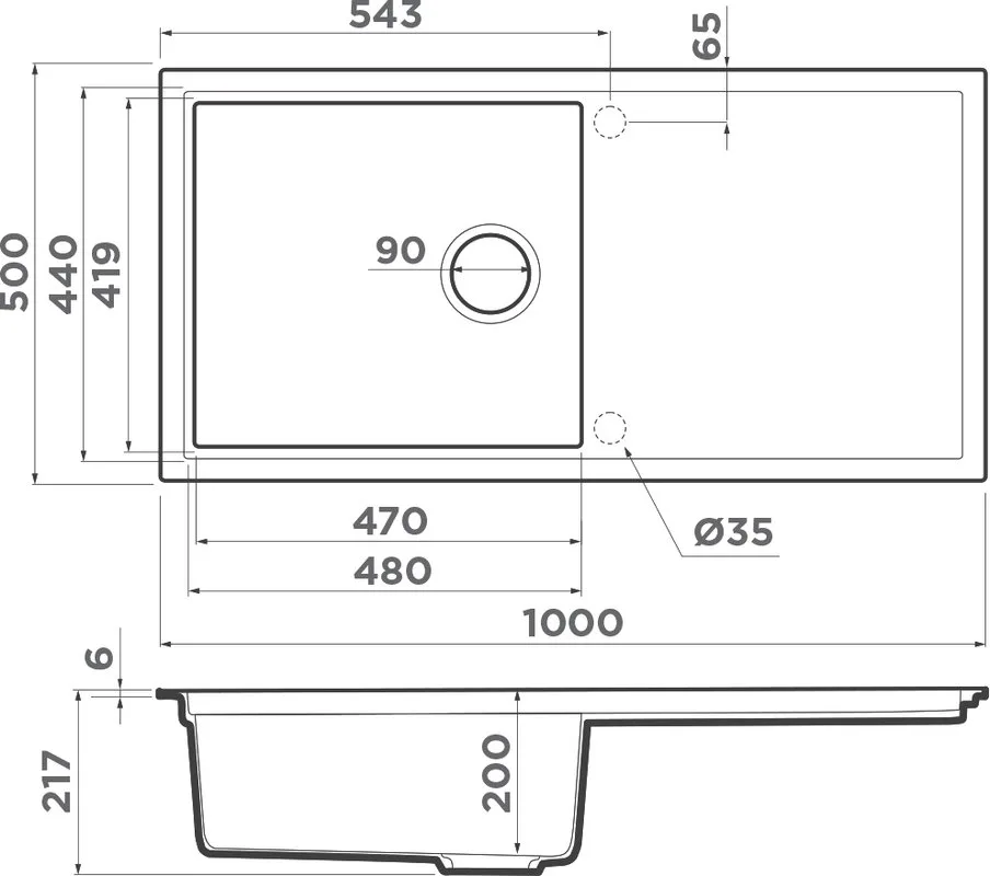 Мойка кухонная Omoikiri Sintesi 100 leningrad grey Sancos — официальный сайт