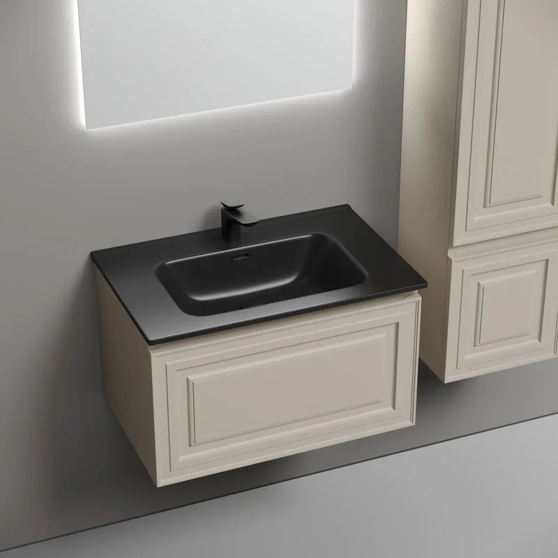 Тумба с раковиной Sancos Very 70 beige soft, раковина CN7007MB Sancos — официальный сайт