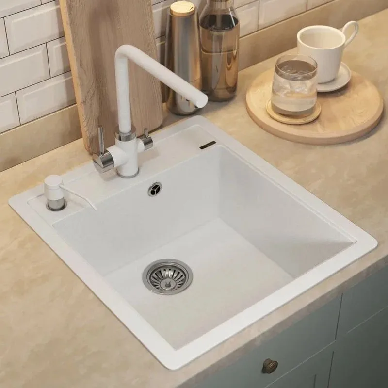 Дозатор для кухонной мойки Uperwood Quartz UPD-Q-01-01-D белый Sancos — официальный сайт