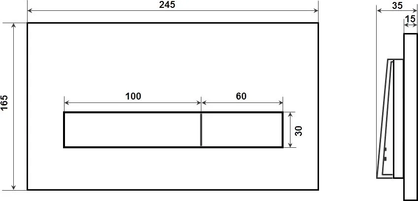 Кнопка смыва Timo Inari FP-003MB черная Sancos — официальный сайт