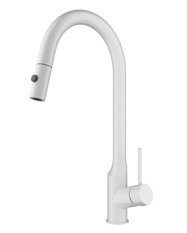 Смеситель для кухни Wonzon & Woghand WW-A21252-MW матовый белый Sancos — официальный сайт