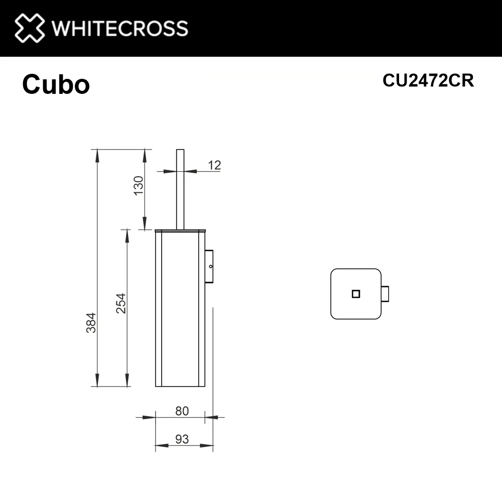 Ершик WHITECROSS Cubo CU2472CR хром Sancos — официальный сайт