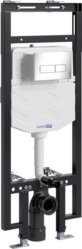 Система инсталляции для унитазов Wasserkraft Dinkel 58TLT.010.ME.CH03, с кнопкой смыва хром Sancos — официальный сайт