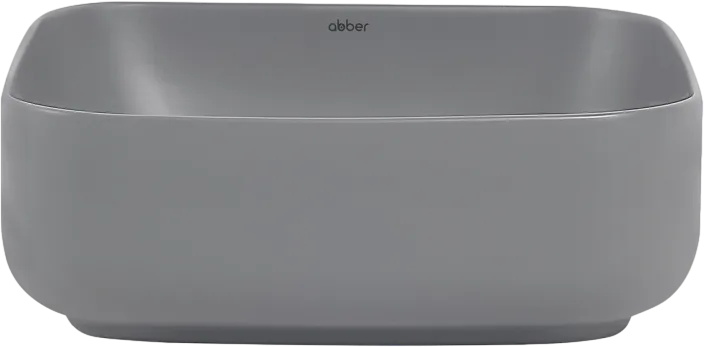 Накладная раковина Abber Rechteck AC2211MG матовая серая Sancos — официальный сайт
