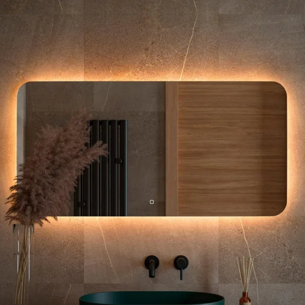Зеркало Defesto Opti DF 2818SH 120х60 с LED-подсветкой, 3000К, сенсорный выключатель