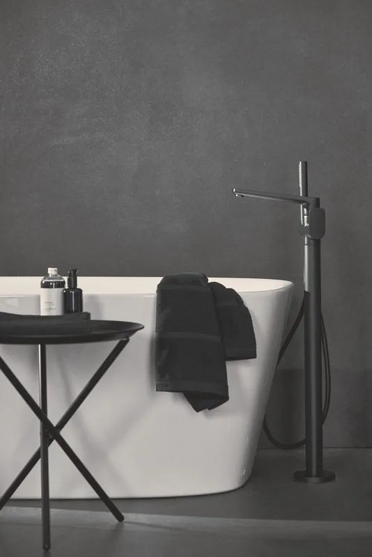 Напольный смеситель для ванны с душем Ideal Standard Tonic II A6347XG, silk black Sancos — официальный сайт