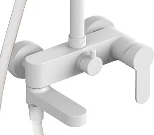 Душевая стойка Paffoni BLU ZCOL632BO, белый матовый Sancos — официальный сайт