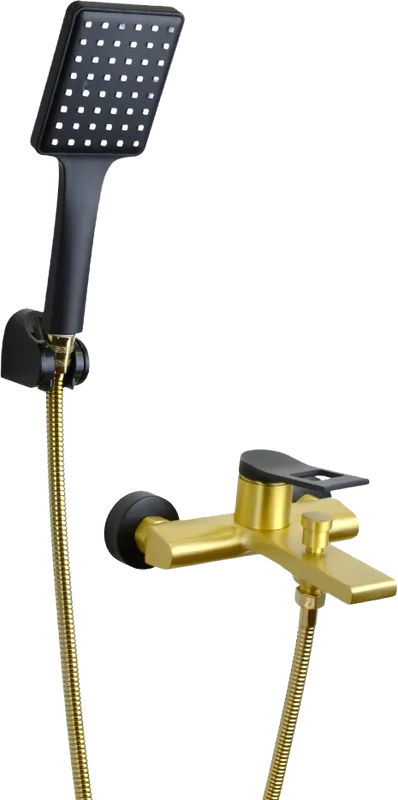 Смеситель для ванны с душем Bronze de Luxe Element EL03GB, золото, черный Sancos — официальный сайт