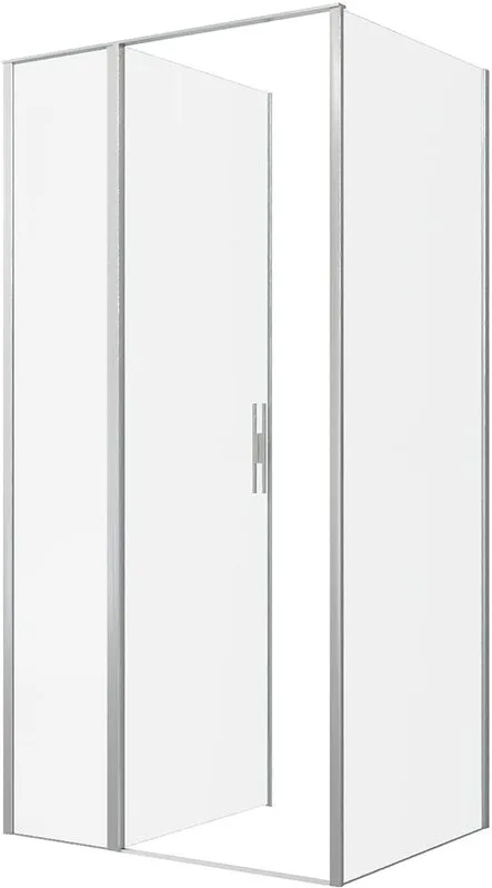 Душевой уголок Allen Brau Priority 100x80, профиль серебро браш, стекло прозрачное Sancos — официальный сайт