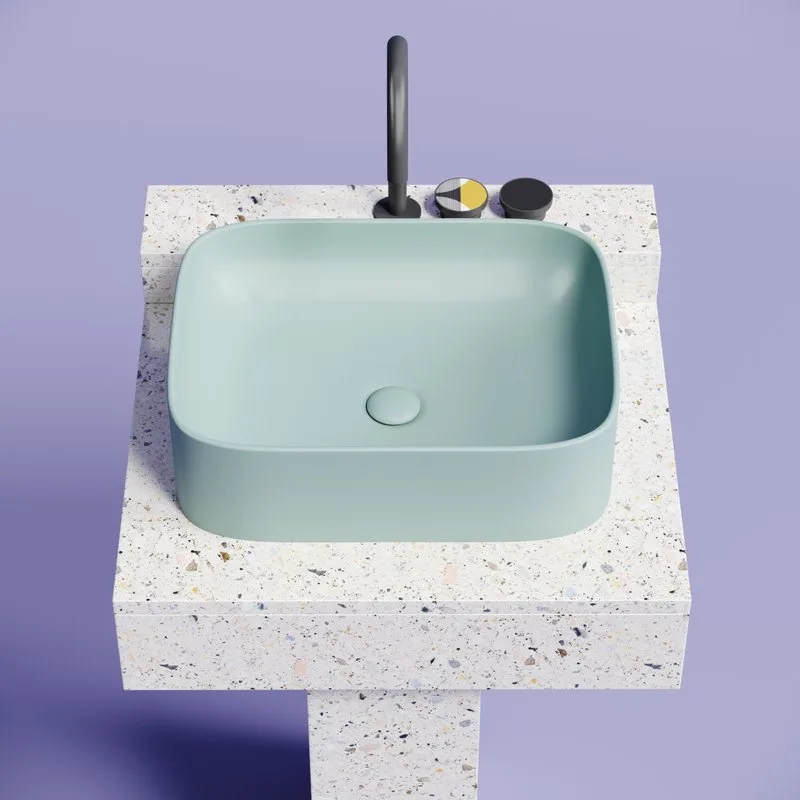 Накладная раковина Ceramicanova Element CN6052MLG зеленая матовая Sancos — официальный сайт