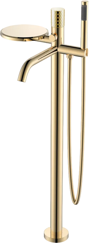 Напольный смеситель для ванны с душем Boheme Stick 129-GG, gold diamond gold Sancos — официальный сайт