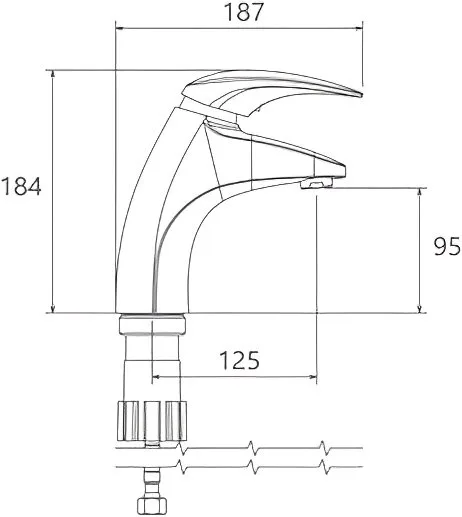 Смеситель для раковины Shouder Senior 0140206 Sancos — официальный сайт