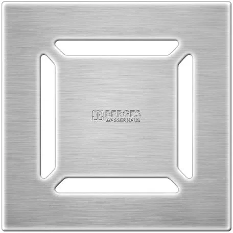 Душевой трап Berges Zentrum Norma 090363, 15x15 см, матовый хром Sancos — официальный сайт