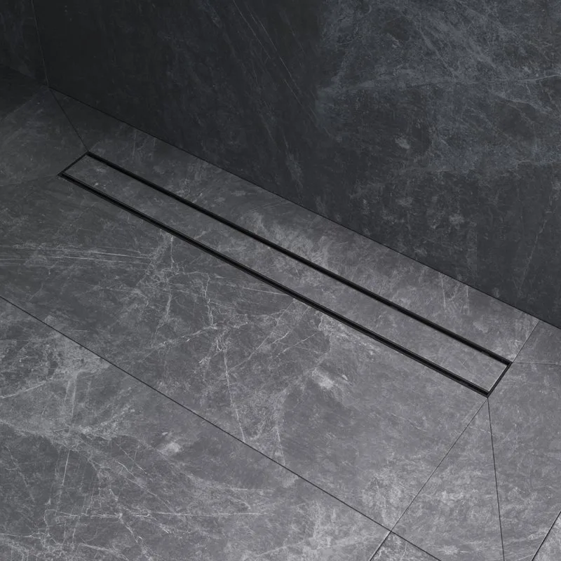 Душевой трап (лоток) AM.PM PrimeFlow Tile 80 см, черный матовый Sancos — официальный сайт