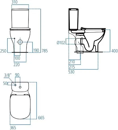 Унитаз-компакт напольный Ideal Standard Tesi AquaBlade T008701 Sancos — официальный сайт