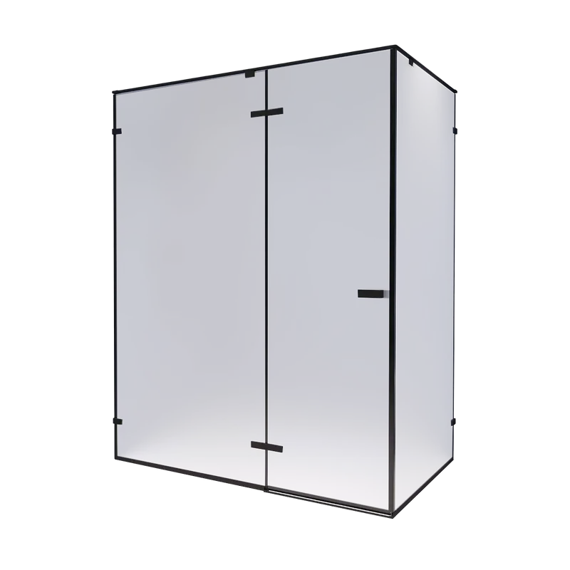 Душевой уголок RGW Stilvoll SV-040 100х80 профиль черный, стекло матовое Sancos — официальный сайт