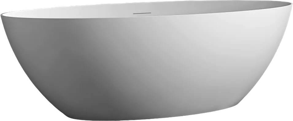 Акриловая ванна Abber AB9374-1.8 180x85 см, отдельностоящая, белая матовая, овальная, с каркасом, со Sancos — официальный сайт