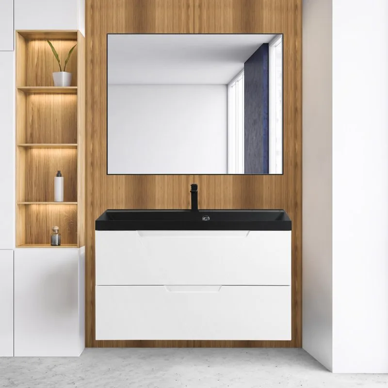 Тумба под раковину без столешницы BelBagno Vittoria 100 подвесная, bianco opaco Sancos — официальный сайт