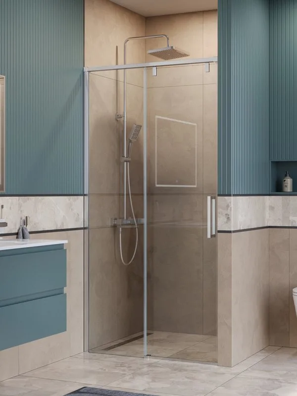 Душевая дверь в нишу BelBagno Soft Close-1 BF-1-110-C-Cr профиль хром Sancos — официальный сайт
