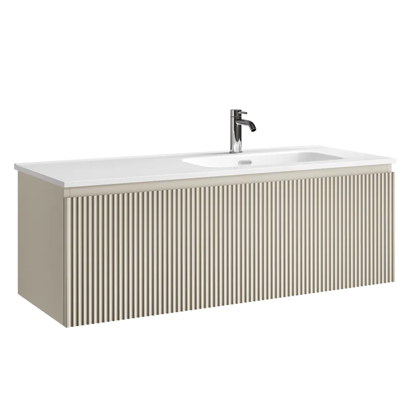 Тумба под раковину Sancos Snob R 1.0 120 подвесная Beige soft (капучино), SNR1.0120RCE Sancos — официальный сайт