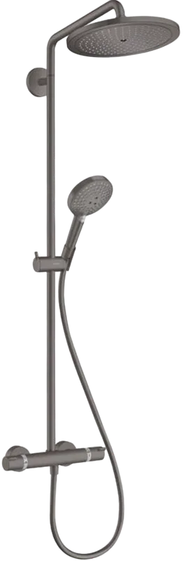 Душевая стойка Hansgrohe Croma Select S 1jet 26890340, черный хром Sancos — официальный сайт