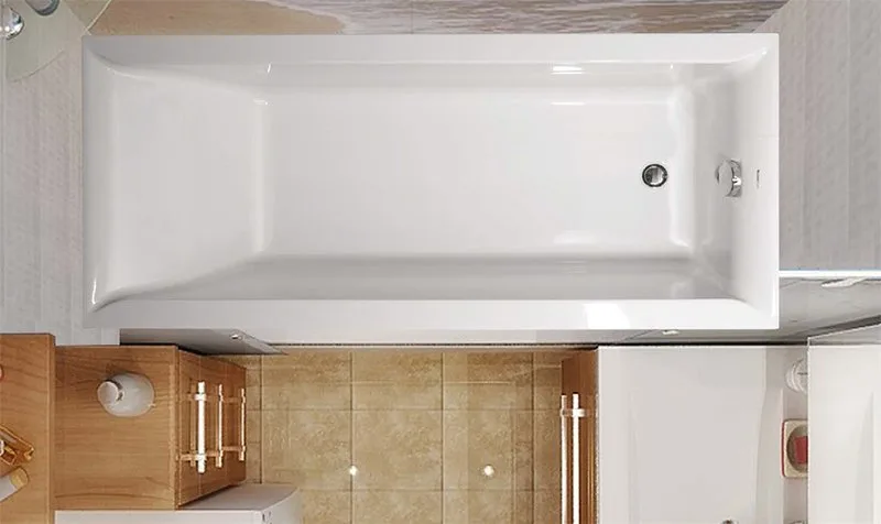 Акриловая ванна Vagnerplast Veronela 170x75 см, пристенная, ультрабелая Sancos — официальный сайт