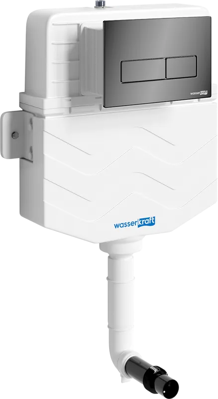 Смывной бачок скрытого монтажа Wasserkraft Aller 10TLT.031.ME.PB03, с кнопкой смыва черной Sancos — официальный сайт