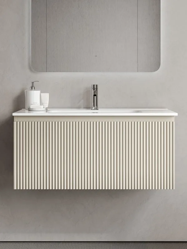 Тумба под раковину Sancos Snob R 1.0 90 подвесная Beige soft (капучино), SNR1.090CE Sancos — официальный сайт