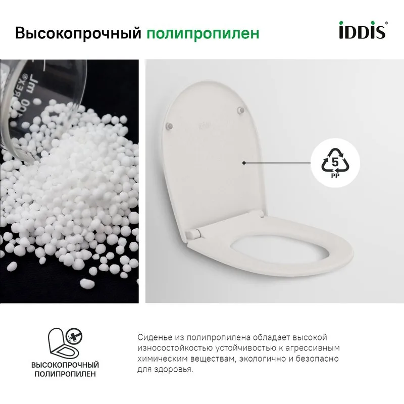 Крышка-сиденье IDDIS Optima Home 005PPS3i31 с микролифтом Sancos — официальный сайт