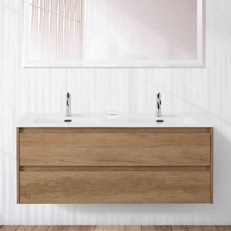 Тумба под раковину без столешницы BelBagno Kraft 120 для двоих, rovere nebrasca nature Sancos — официальный сайт