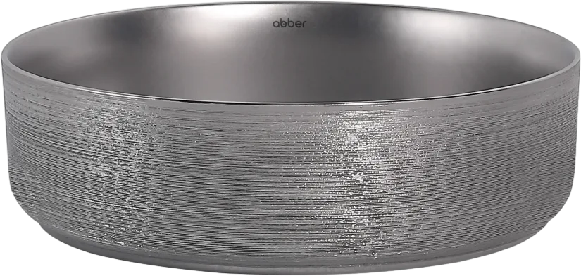 Накладная раковина Abber Bequem AC2109BSM матовое серебро Sancos — официальный сайт