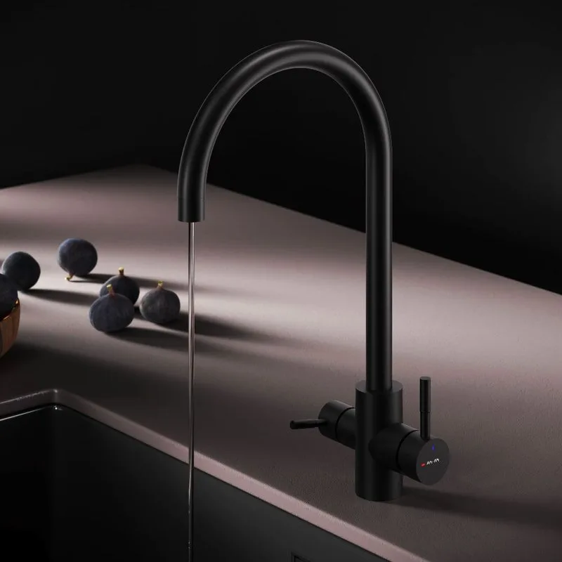 Смеситель для кухни AM.PM X-Joy S F85B07722, черный Sancos — официальный сайт