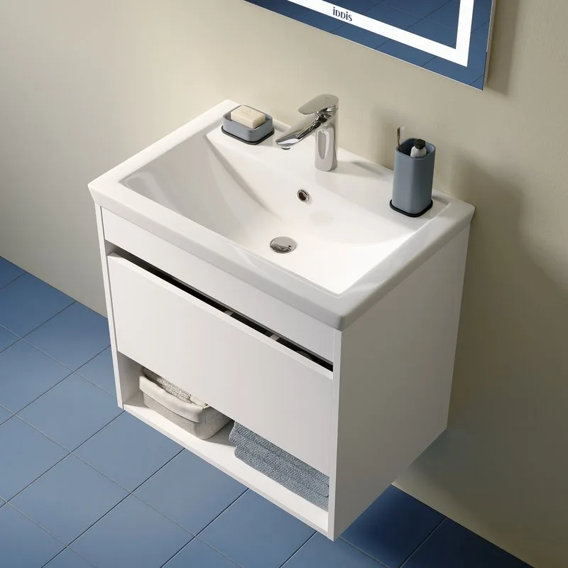 Мебельная раковина IDDIS Optima Home 407 60 глянцевая белая Sancos — официальный сайт