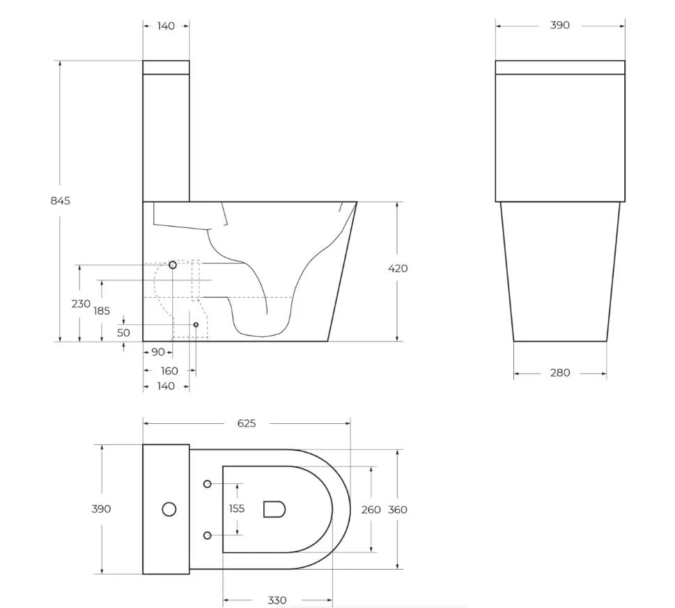Чаша для унитаза-компакта BelBagno Flay-r BB2149CP-TOR Sancos — официальный сайт