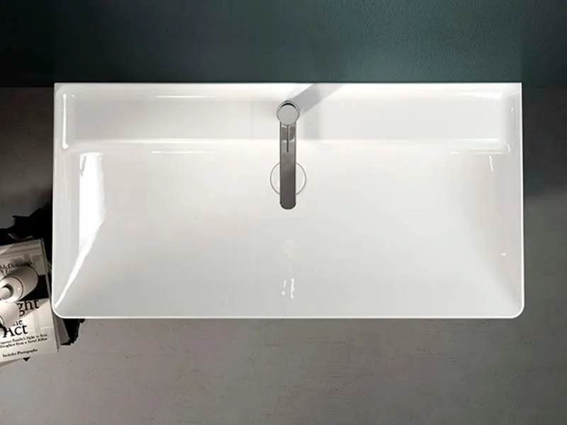 Мебельная раковина Hatria Canalgrande Y1EL01 100 см Sancos — официальный сайт