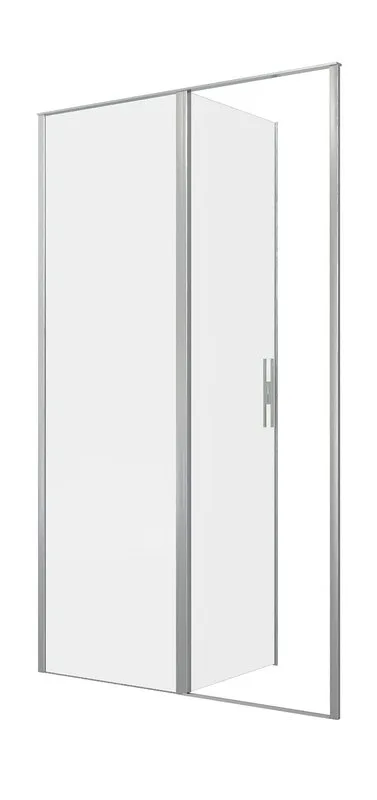 Душевая дверь в нишу Allen Brau Priority 3.31032.BA 120 см, профиль серебро браш, стекло прозрачное  Sancos — официальный сайт