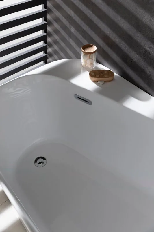 Акриловая ванна Allen Brau Priority 1 170x80 см, отдельностоящая, белая, овальная, на ножках, со сли Sancos — официальный сайт