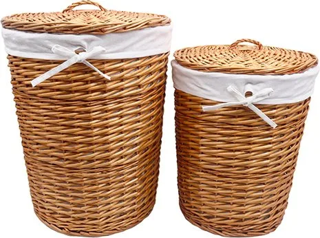 Корзина для белья Wasserkraft Leine WB-350-L светло-коричневая, большая Sancos — официальный сайт