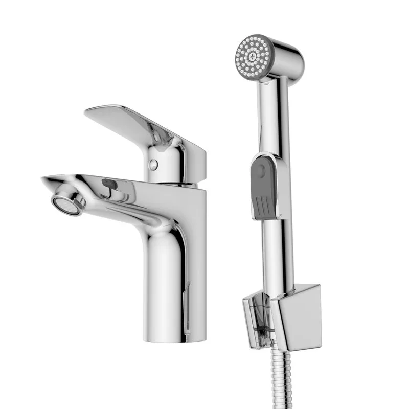 Смеситель для раковины BelBagno Due LVM/HGN-CRM-W0 с гигиеническим душем Sancos — официальный сайт