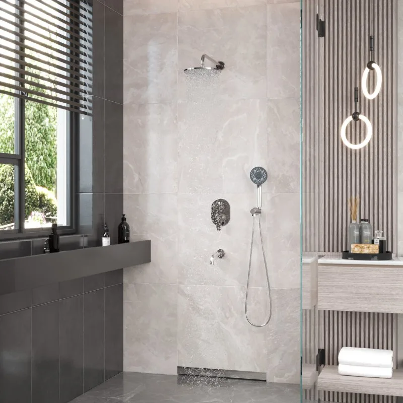 Душевой комплект Berges Ventas 3R 073007, С ВНУТРЕННЕЙ ЧАСТЬЮ, хром Sancos — официальный сайт