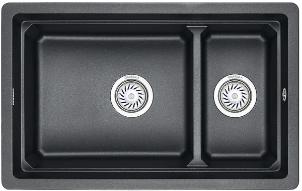 Мойка кухонная Granula Kitchen Space 7304U, шварц