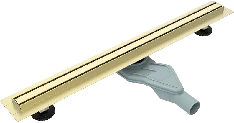 Душевой трап (лоток) Esbano Slim Side, 60 cм, матовое золото Sancos — официальный сайт
