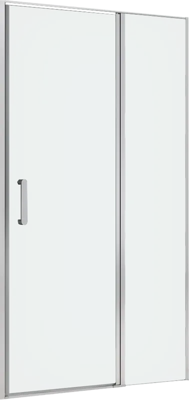 Душевая дверь в нишу Abber Sonnenstrand AG04140S 140 см, профиль хром, стекло прозрачное Sancos — официальный сайт