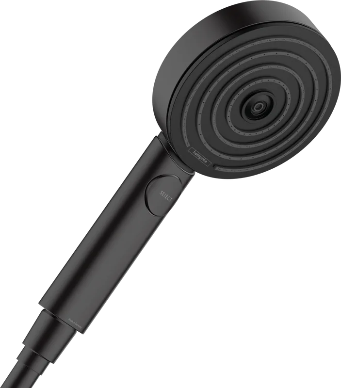Душевая лейка Hansgrohe Pulsify Select 105 3jet 24111670 матовый черный Sancos — официальный сайт